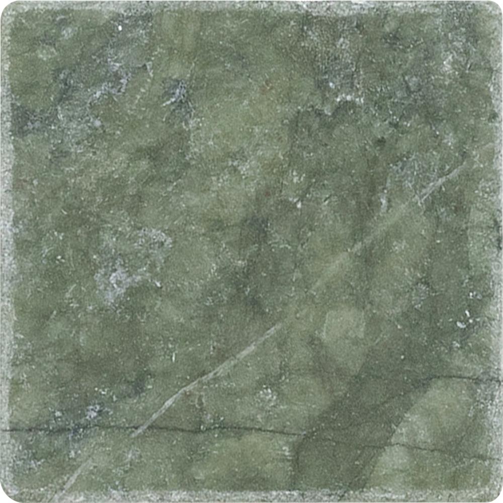 Verde Ming Tumbled 3'' x 3''  x 3/8'' Field Tile Field Tile 
