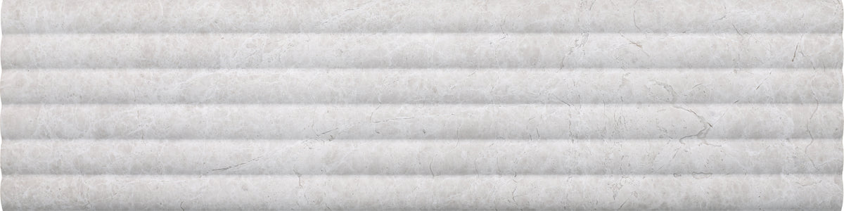Vanillish Pearl Honed Flute-Out 6'' x 24''  x 1/2'' Field Tile Building Materials 