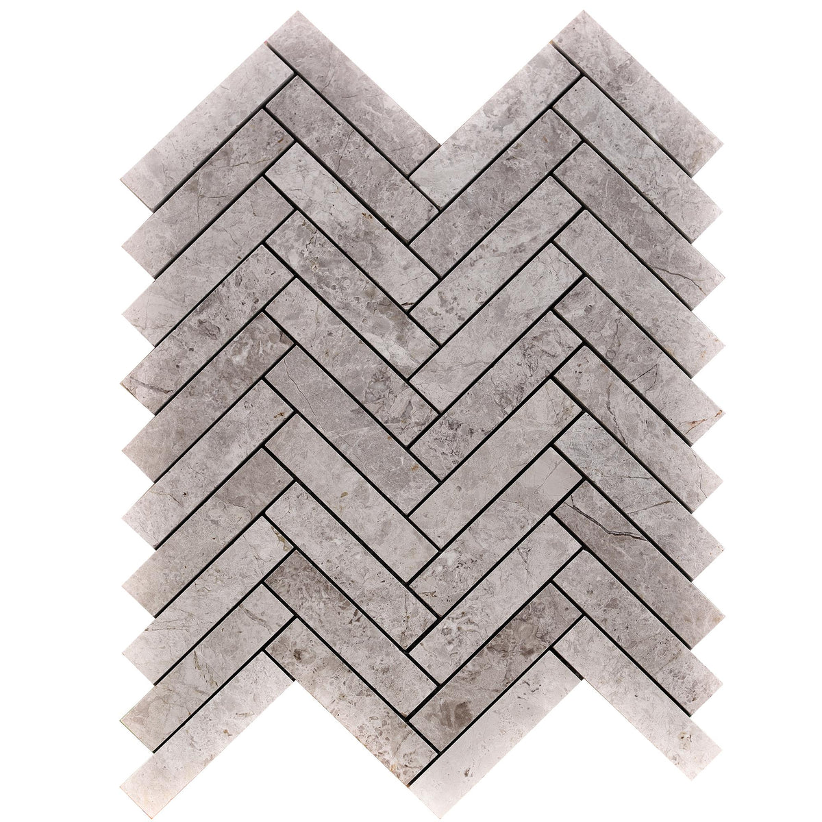 Tundra Grey Herringbone 1&#39;&#39;x4&#39;&#39; Honed Mosaic