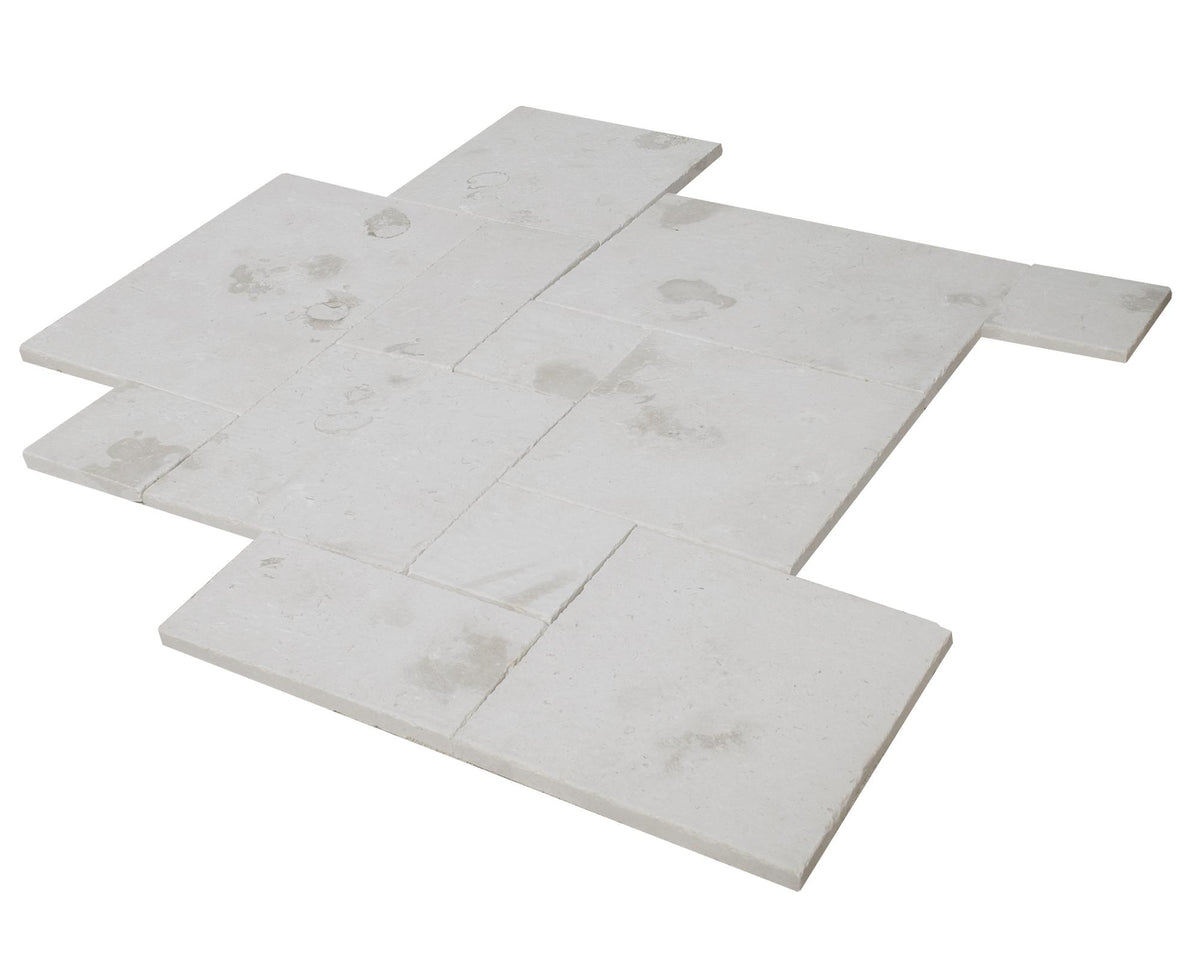 La Perla French Pattern 8&#39;&#39;x8&#39;&#39;, 8&#39;&#39;x16&#39;&#39;, 16&#39;&#39;x16&#39;&#39;, 16&#39;&#39;x24&#39;&#39; Brushed and Chiseled Paver