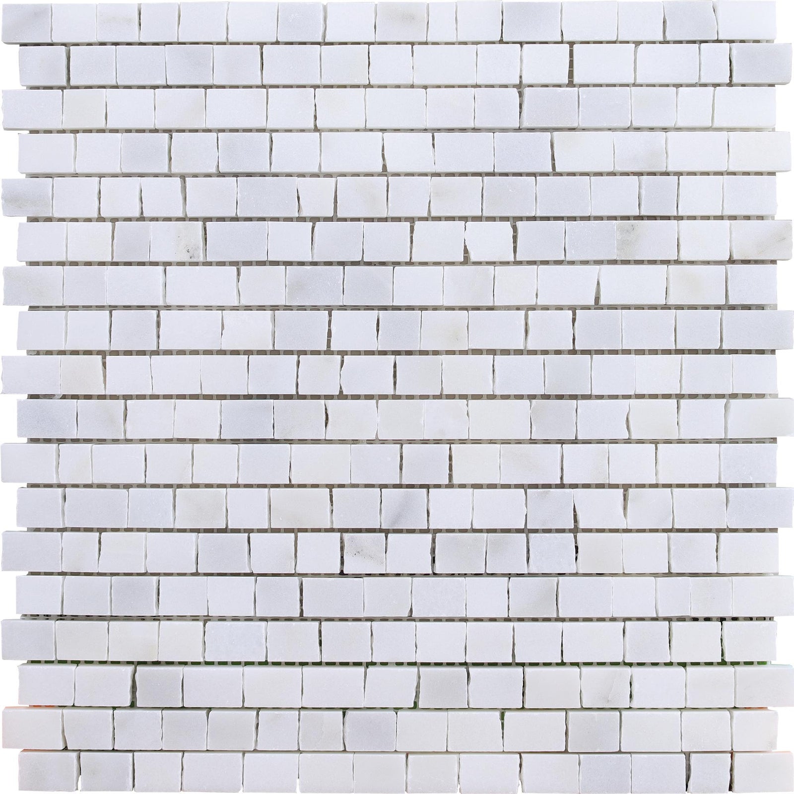 Calacatta Vida Broken Joint Mini Honed Mosaic Mosaic 