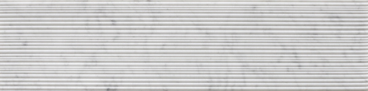 Bianco Carrara Bamboo 6&#39;&#39; x 24&#39;&#39;  x 1/2&#39;&#39; Field Tile Field Tile Bianco Carrara 6&#39;&#39; x 24&#39;&#39; Marble Field Tile