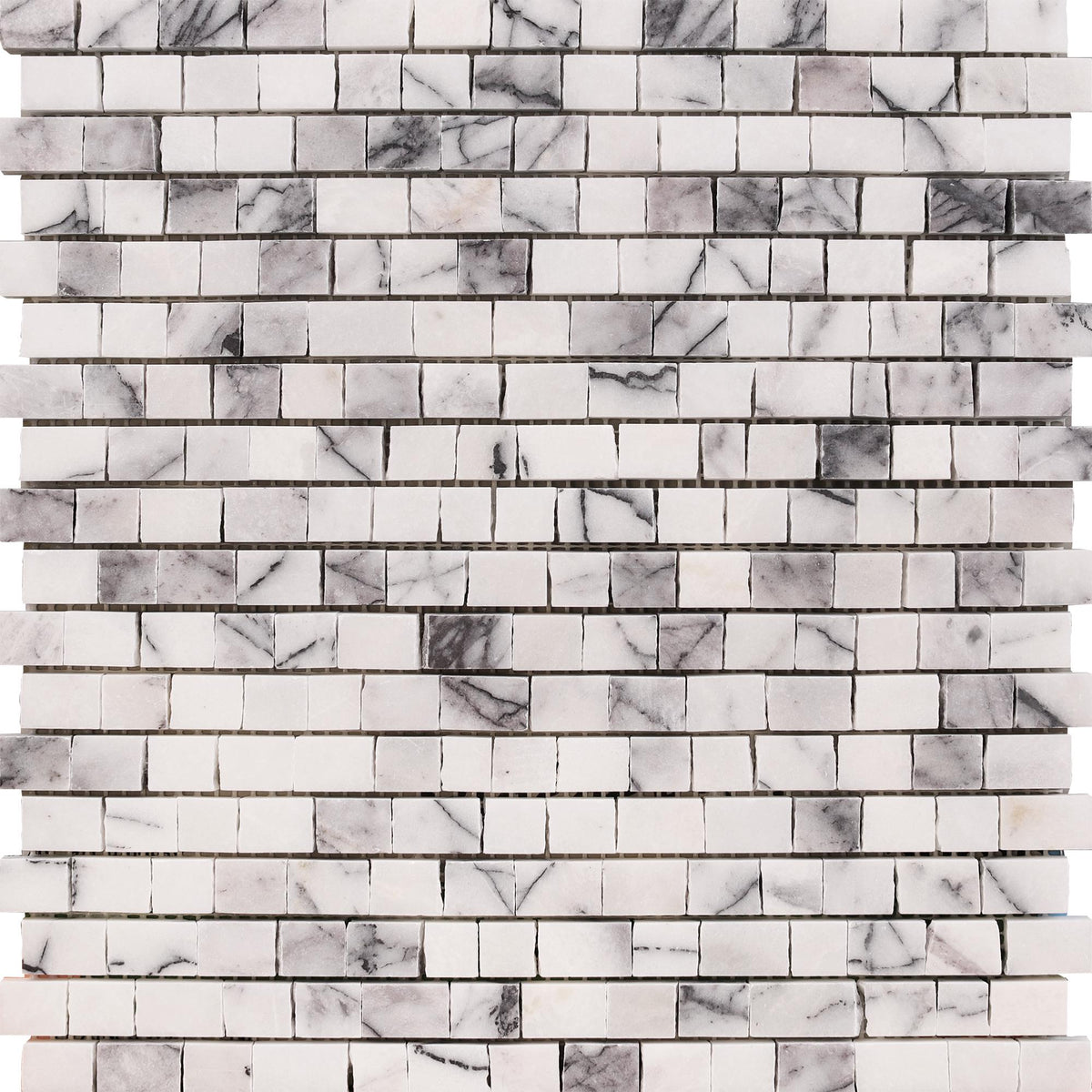 Violeta Broken Joint Mini Honed Mosaic Mosaic Violeta Broken Joint Mini Limestone Mosaic