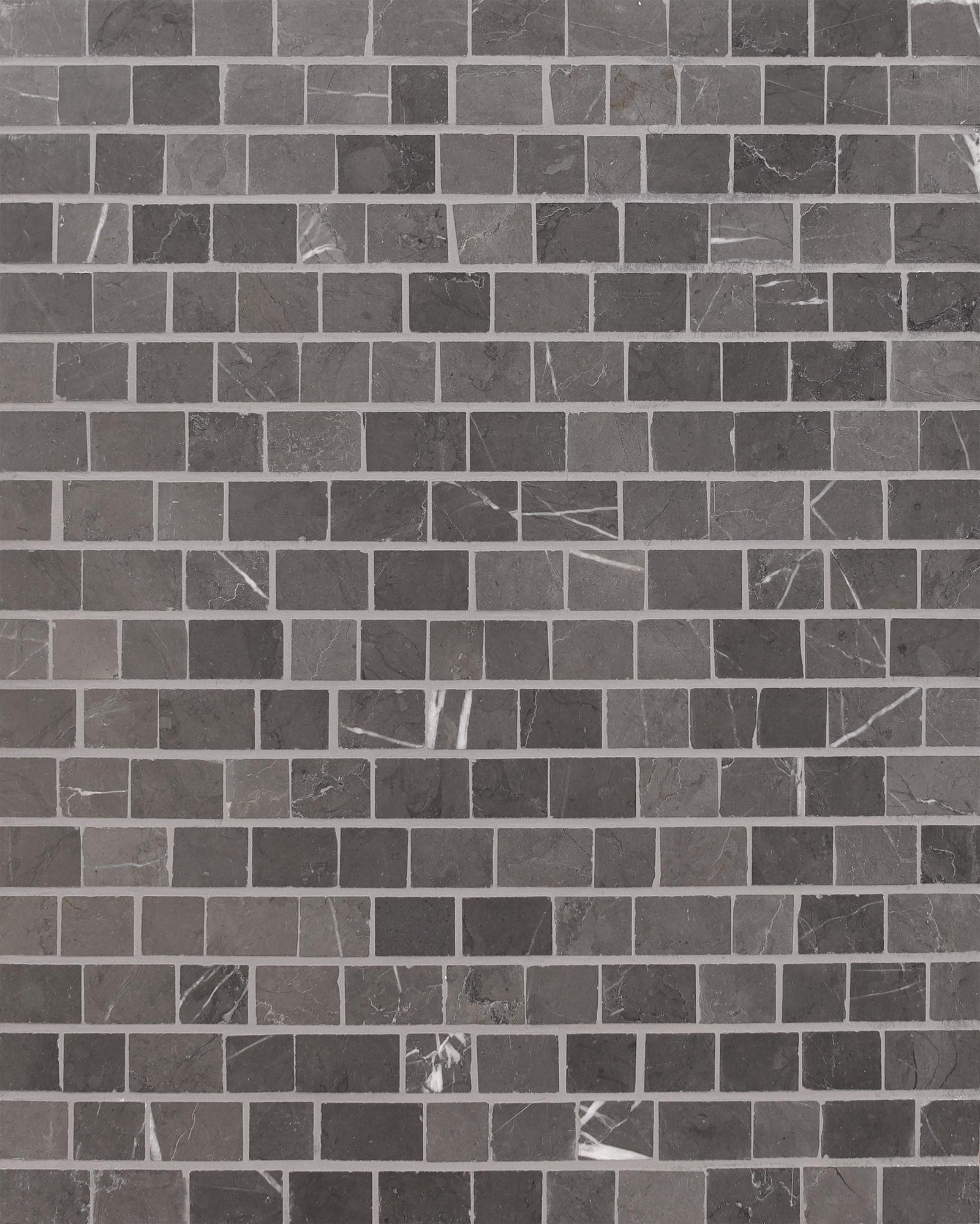 Mount Grey Plain Broken Joint Mini Honed Mosaic Mosaic 