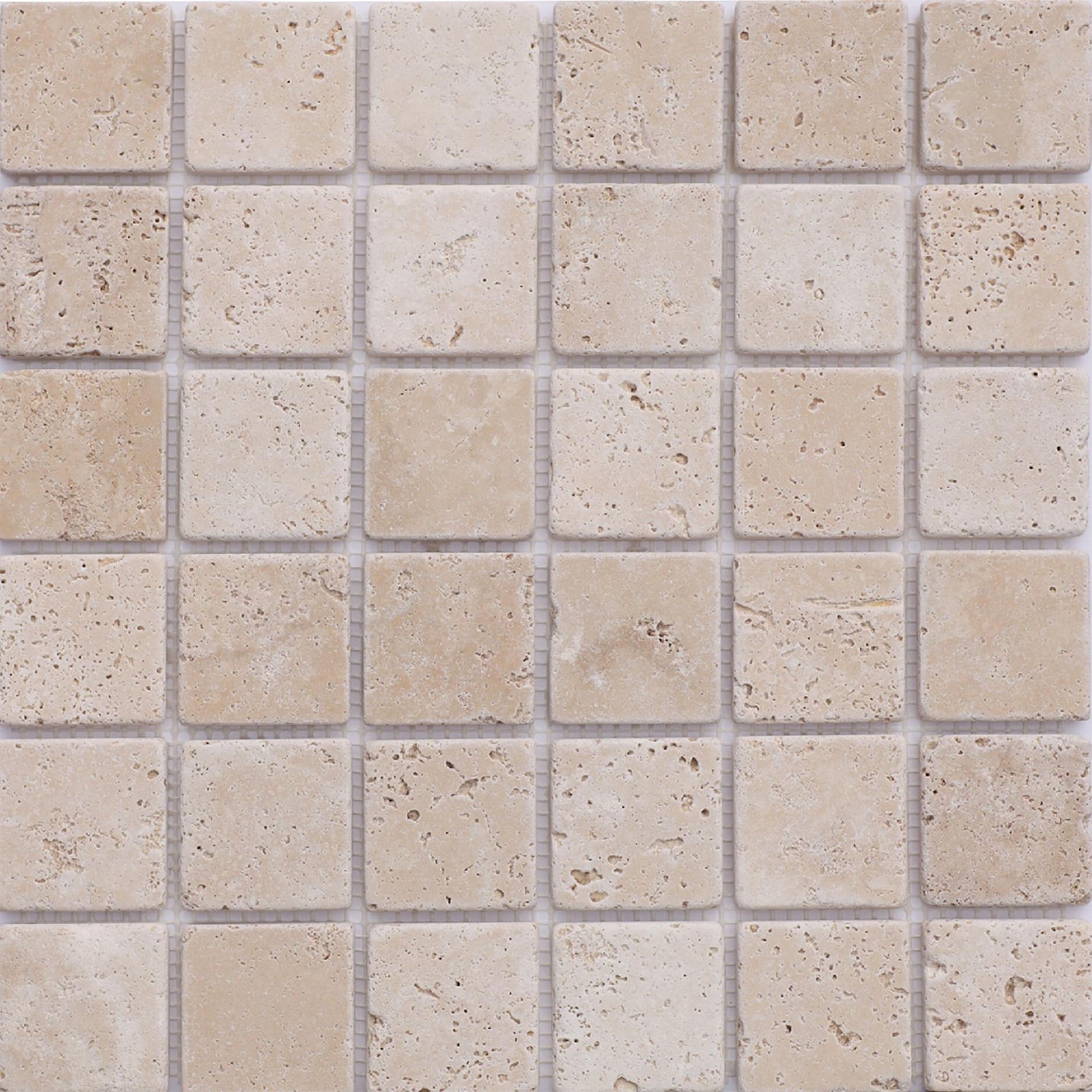 Classic Light CC 2''x2'' Tumbled Mosaic Mosaic 