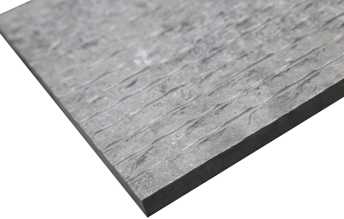Tundra Blue Rustic Chiseled Small 12'' x 24''  x 3/4'' Field Tile