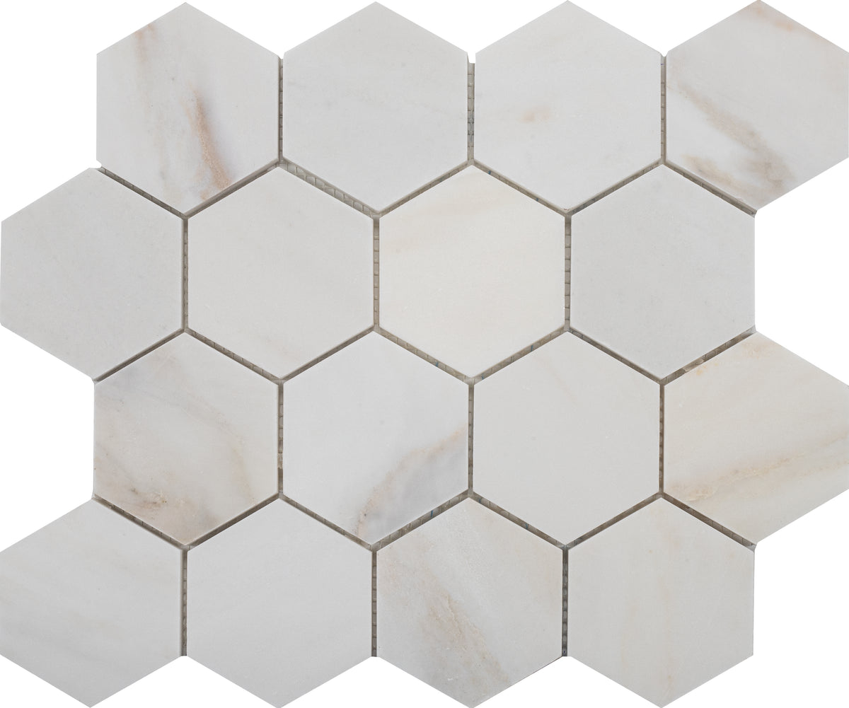 Cremo Delicato Hexagon 3'' Honed Mosaic