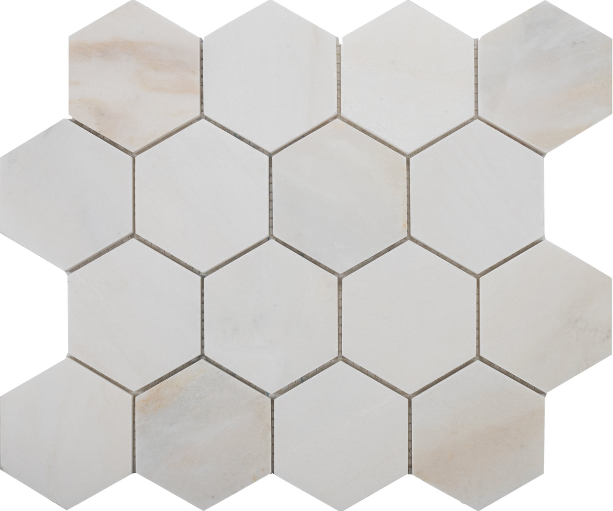 Cremo Delicato Hexagon 3'' Honed Mosaic