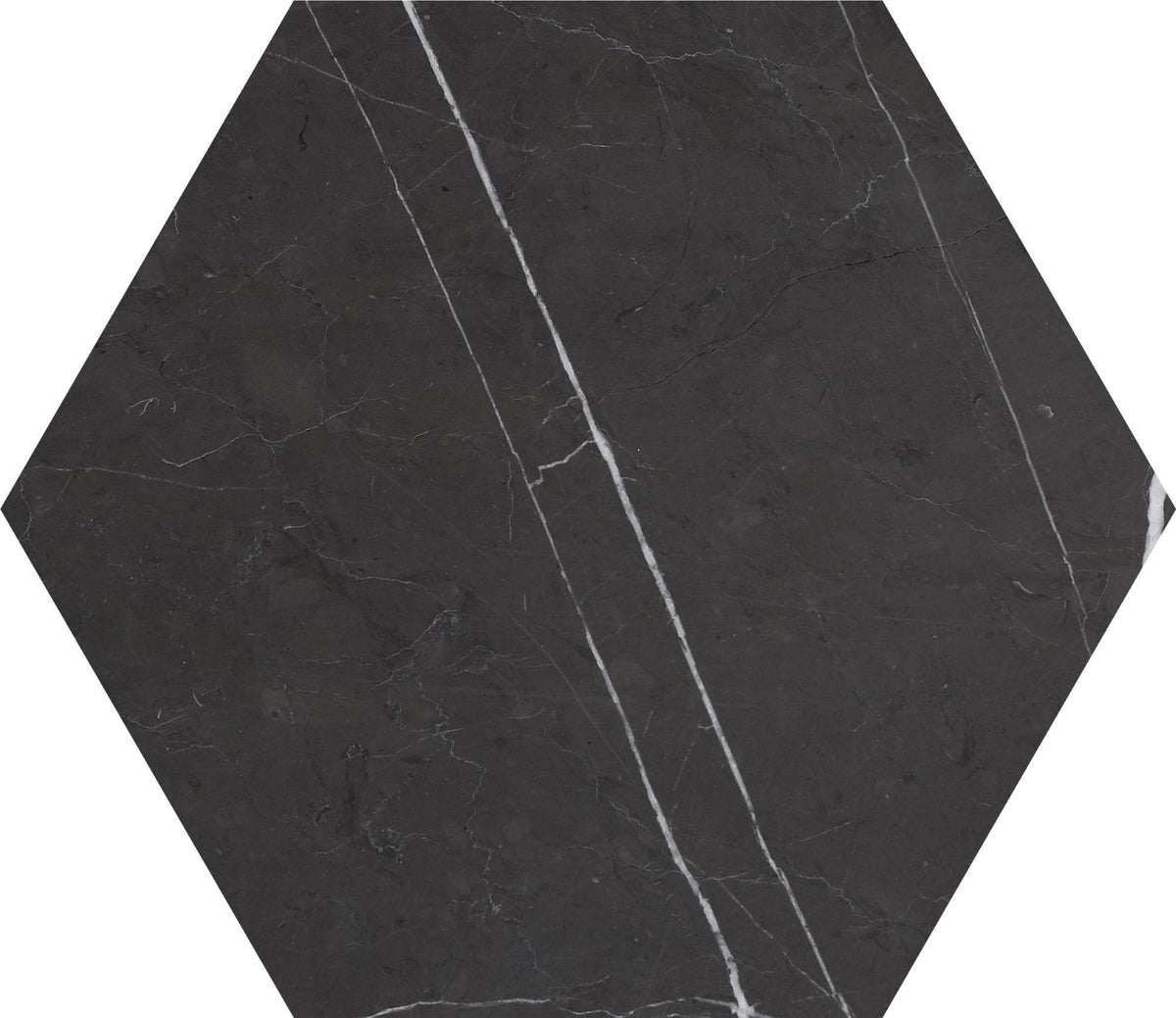 Mount Grey Plain Honed Hexagon 10&#39;&#39; 3/8&#39;&#39; Field Tile