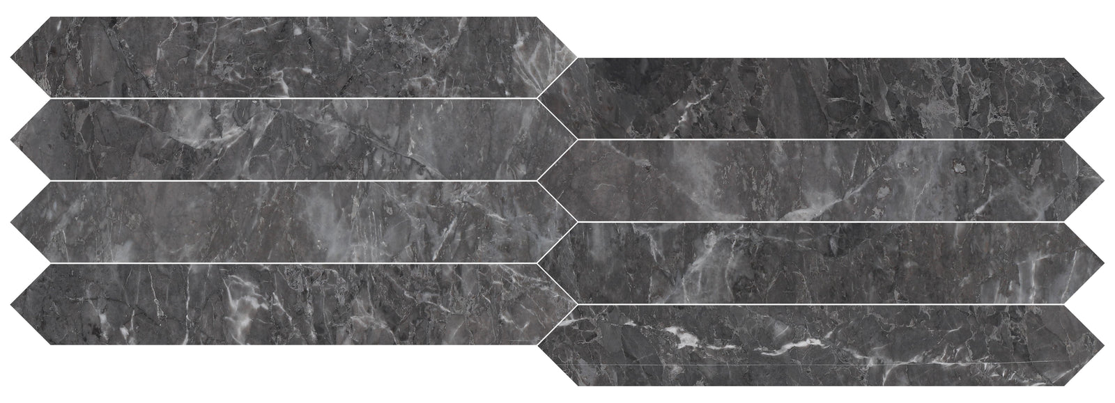 Lovina Grey Honed Picket 2''x12'' 3/8'' Field Tile Field Tile 