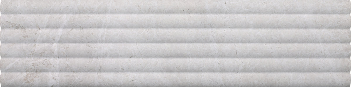 Vanillish Pearl Honed Flute-Out 6'' x 24''  x 1/2'' Field Tile Building Materials 