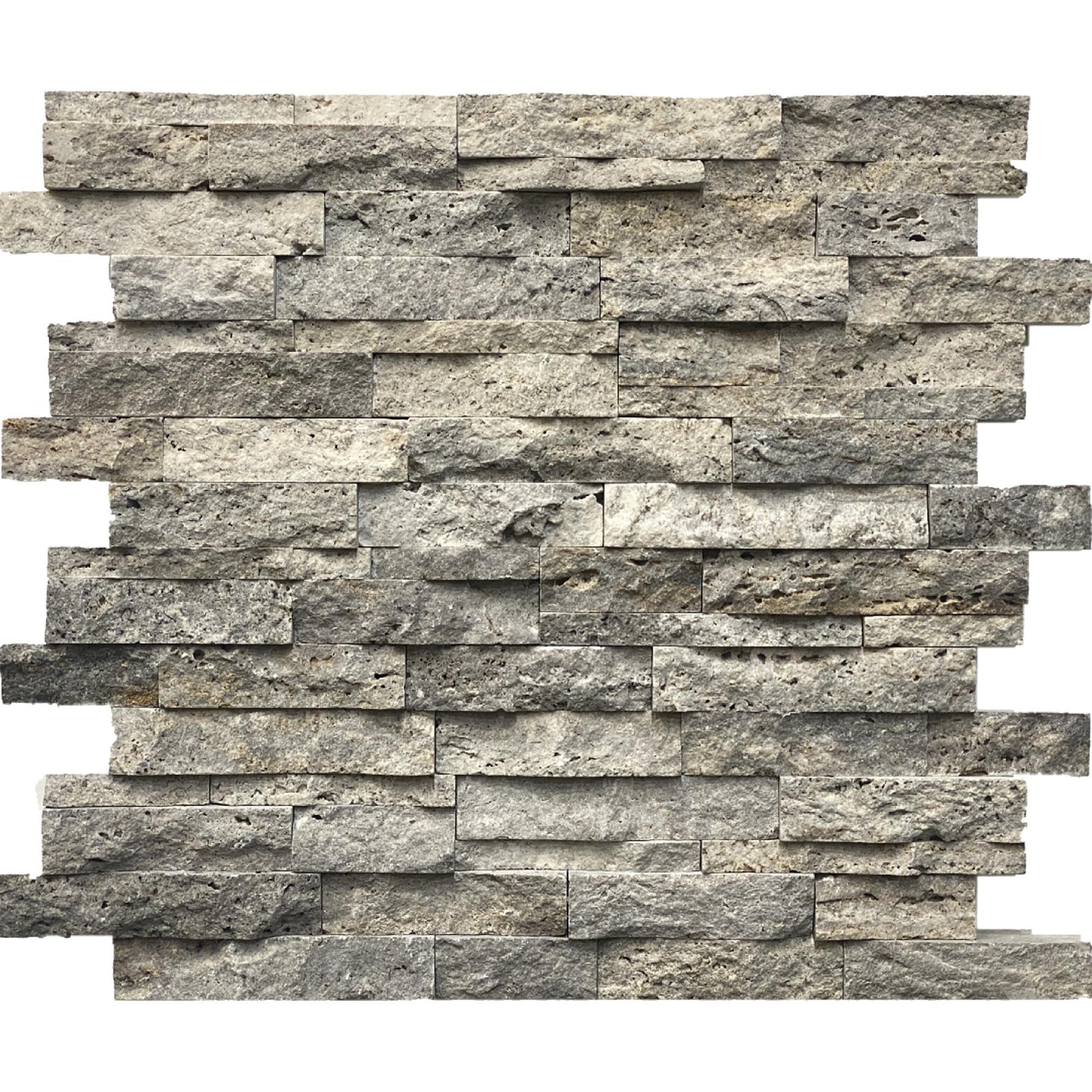 Silver Rustic CC Gris Cielo Split Face Mosaic Mosaic 