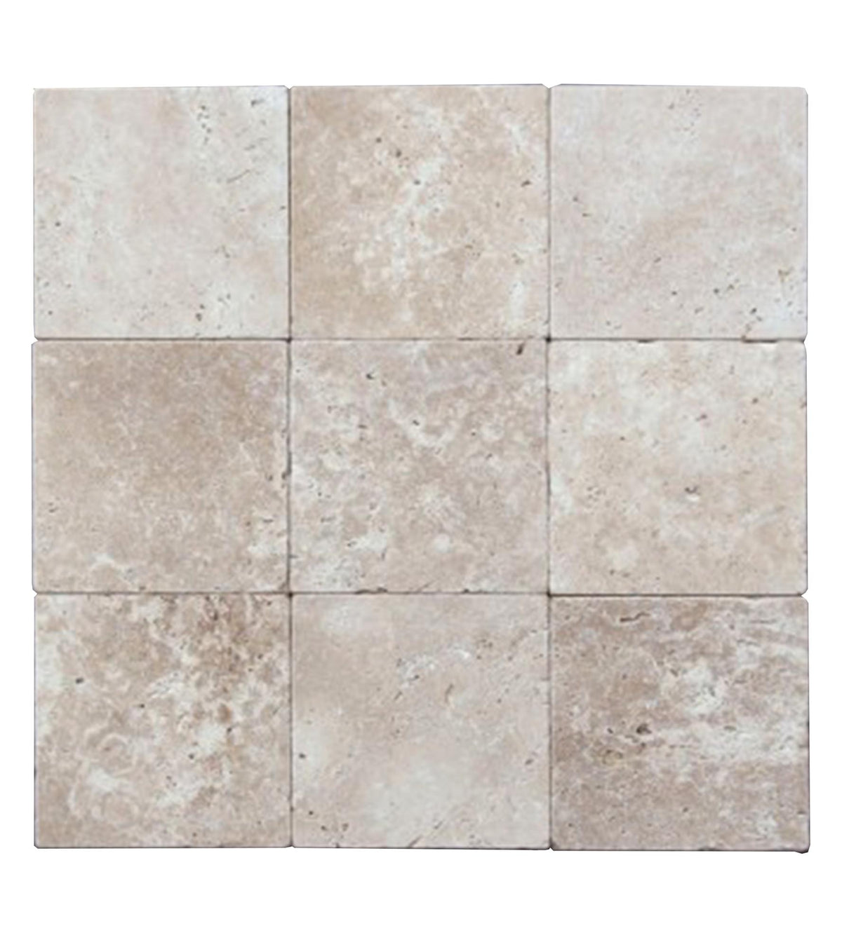 Classic Light CC Tumbled 4&#39;&#39; x 4&#39;&#39;  x 3/8&#39;&#39; Field Tile