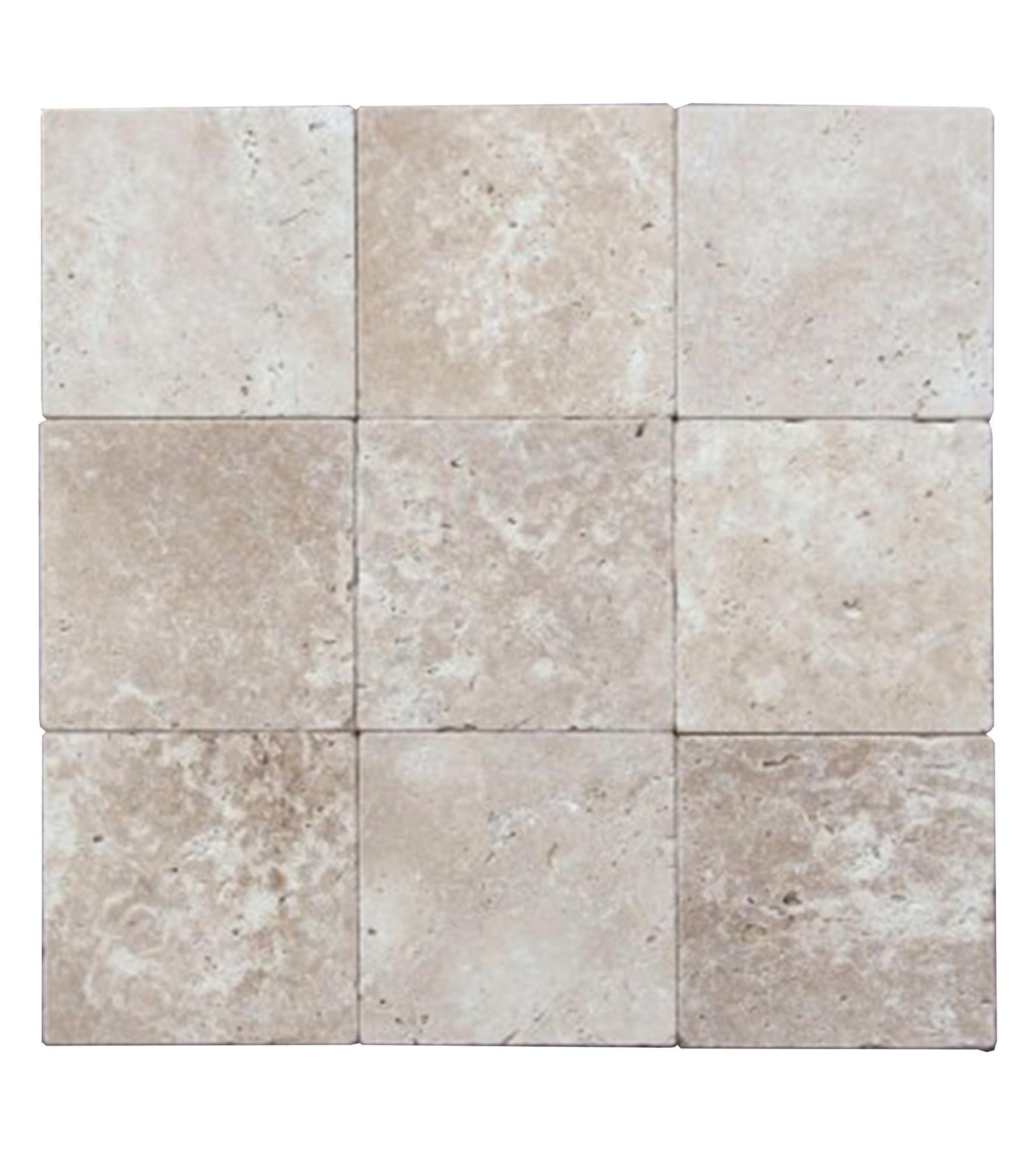 Classic Light CC Tumbled 4'' x 4''  x 3/8'' Field Tile Field Tile 