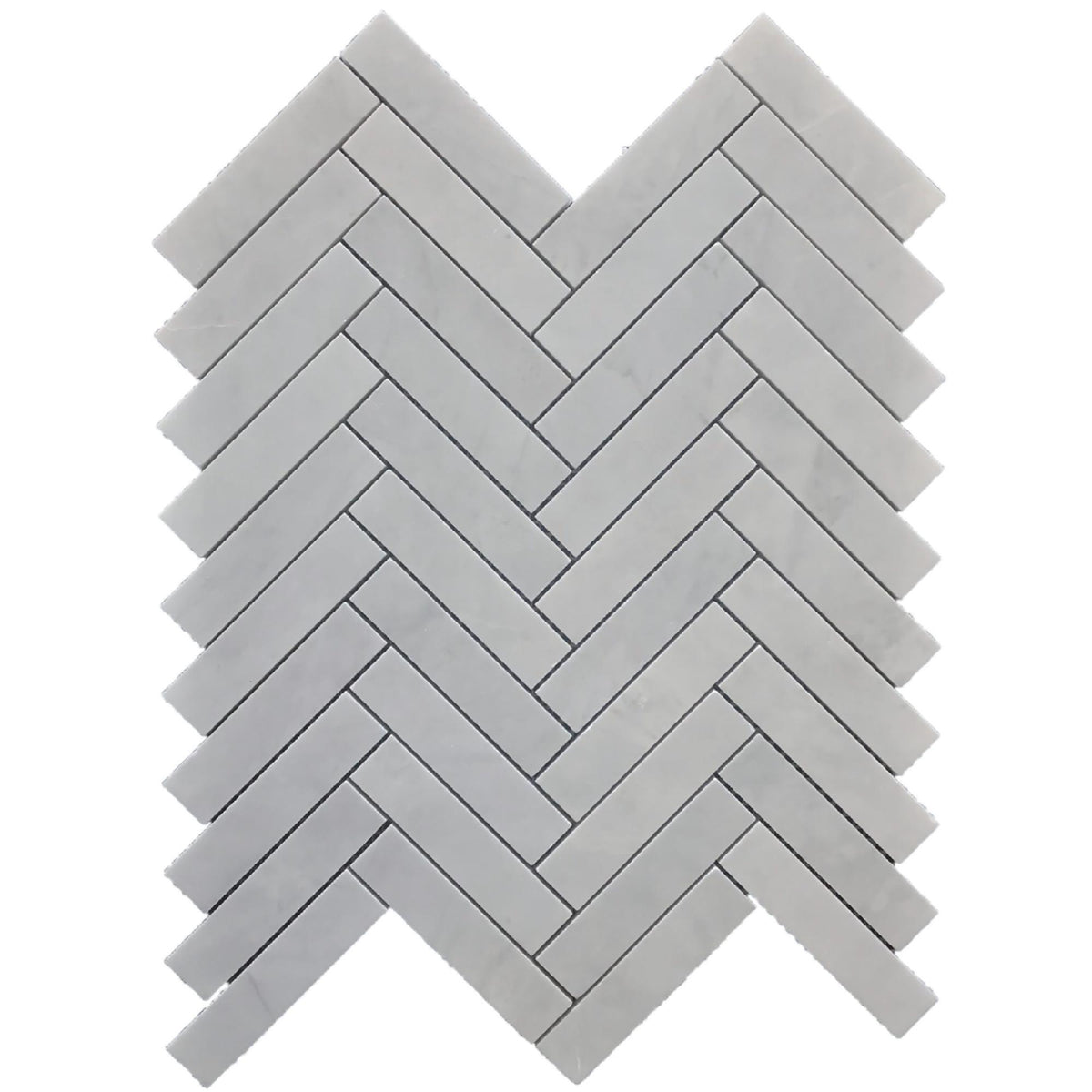 Ice Grey Herringbone 1&#39;&#39;x4&#39;&#39; Honed Mosaic