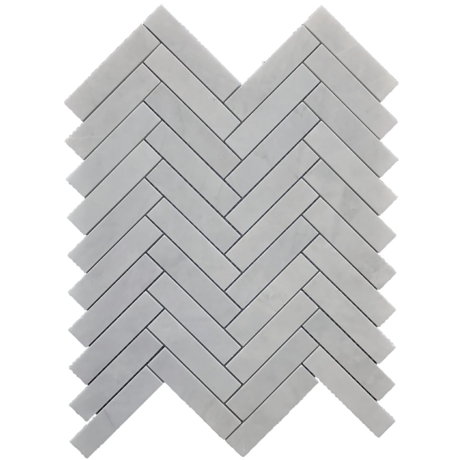 Ice Grey Herringbone 1''x4'' Honed Mosaic Mosaic 