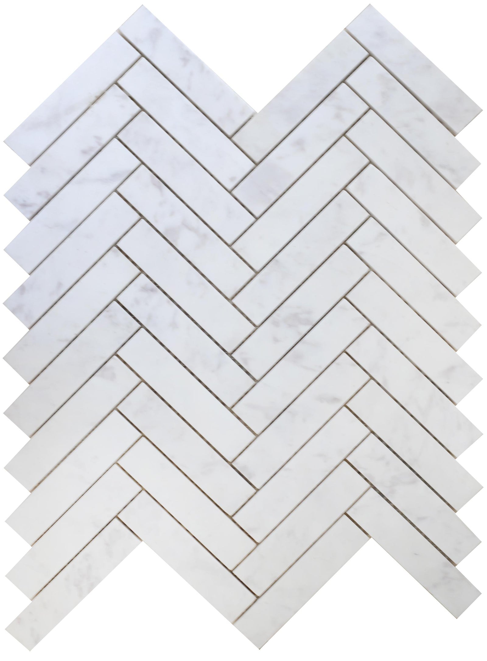 Volakas Herringbone 1''x4'' Honed Mosaic Mosaic 