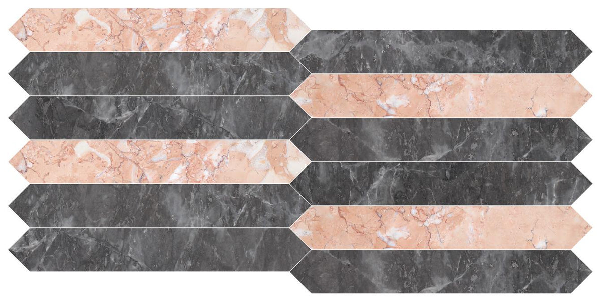 Bellini Honed Picket 2&#39;&#39;x12&#39;&#39; 3/8&#39;&#39; Field Tile &amp; Lovina Grey Honed Picket 2&#39;&#39;x12&#39;&#39; 3/8&#39;&#39; Field Tile | Picket Field Tile