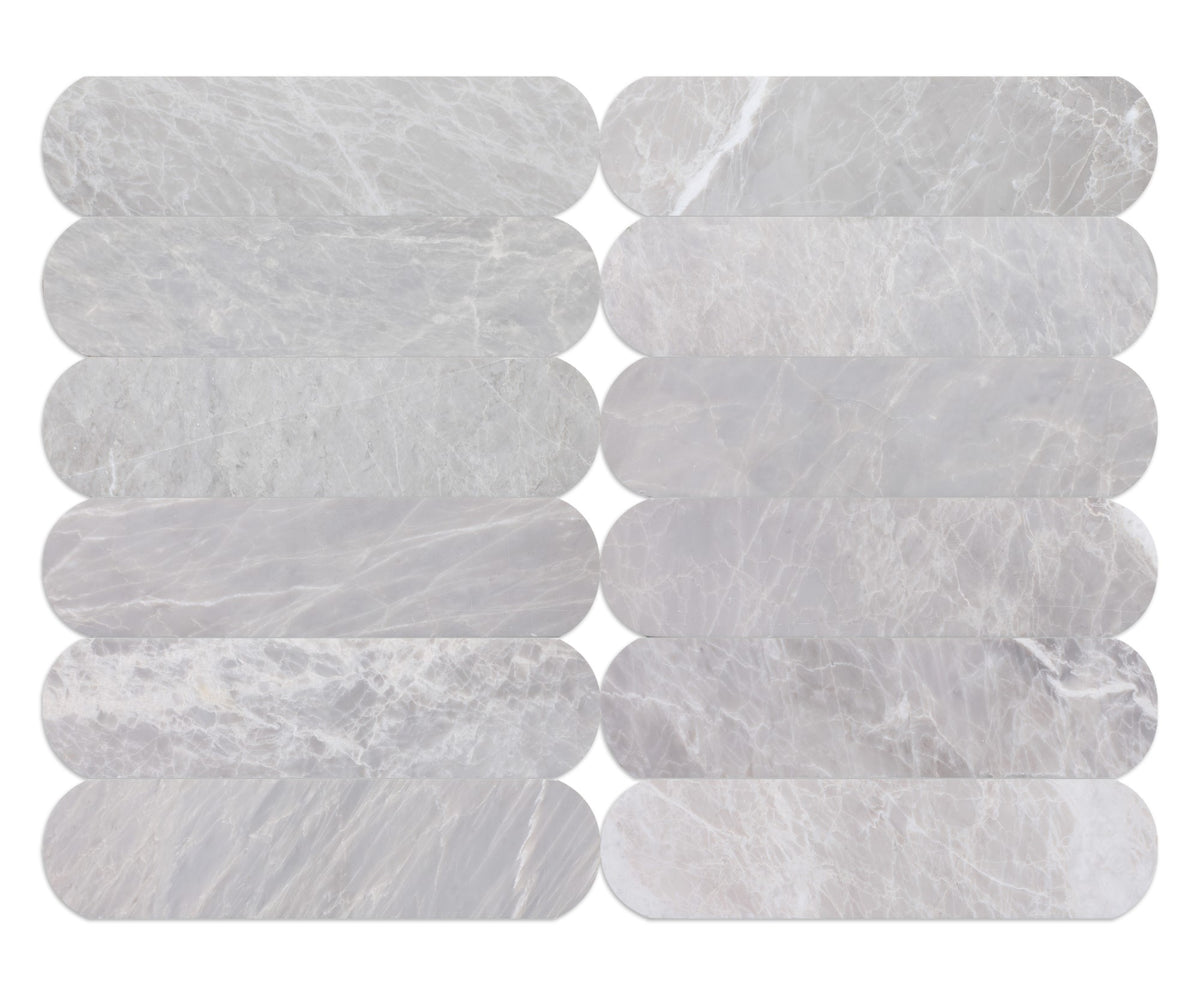 Nordic Grey Honed Tivoli 2'' x 8''  x 3/8'' Field Tile