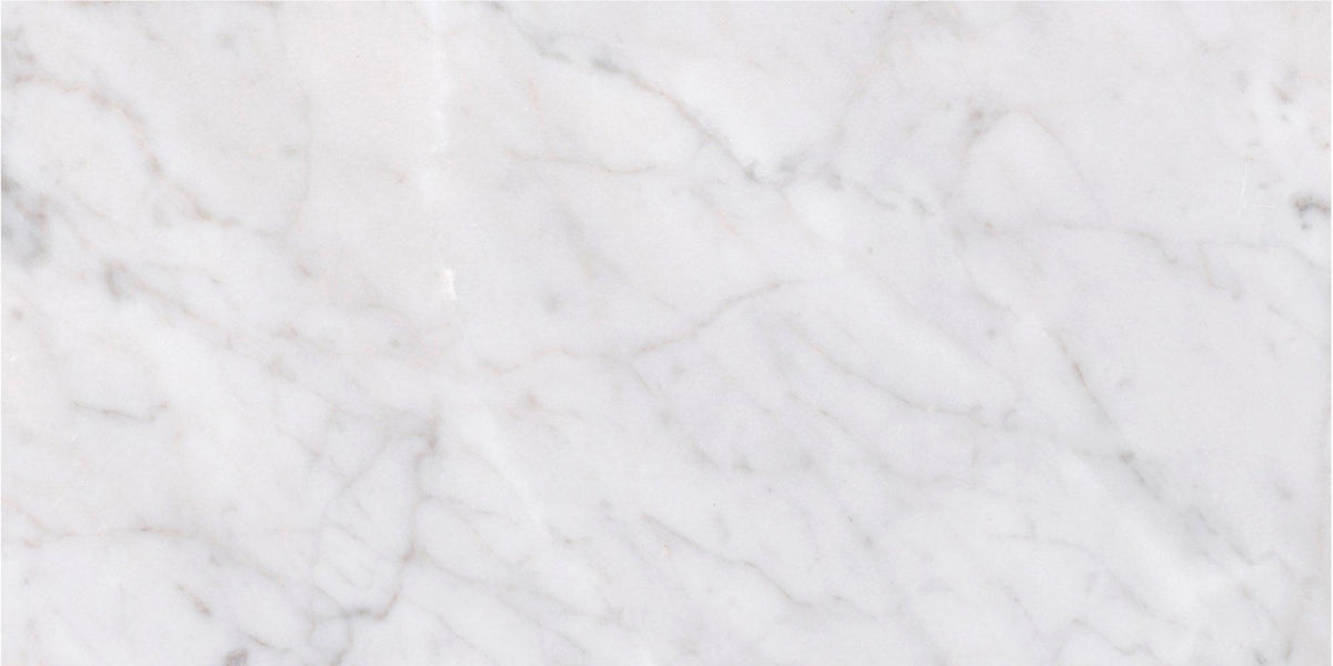 Bianco Carrara Honed 6&#39;&#39; x 12&#39;&#39;  x 3/8&#39;&#39; Field Tile