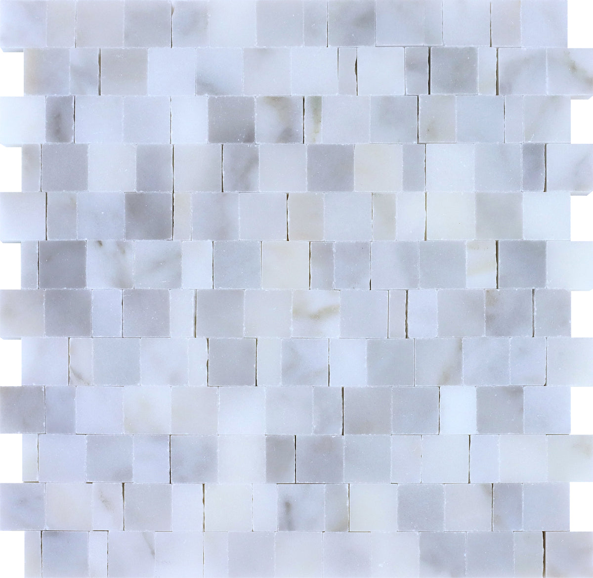 Calacatta Vida Broken Joint 004 Honed Mosaic Building Materials 