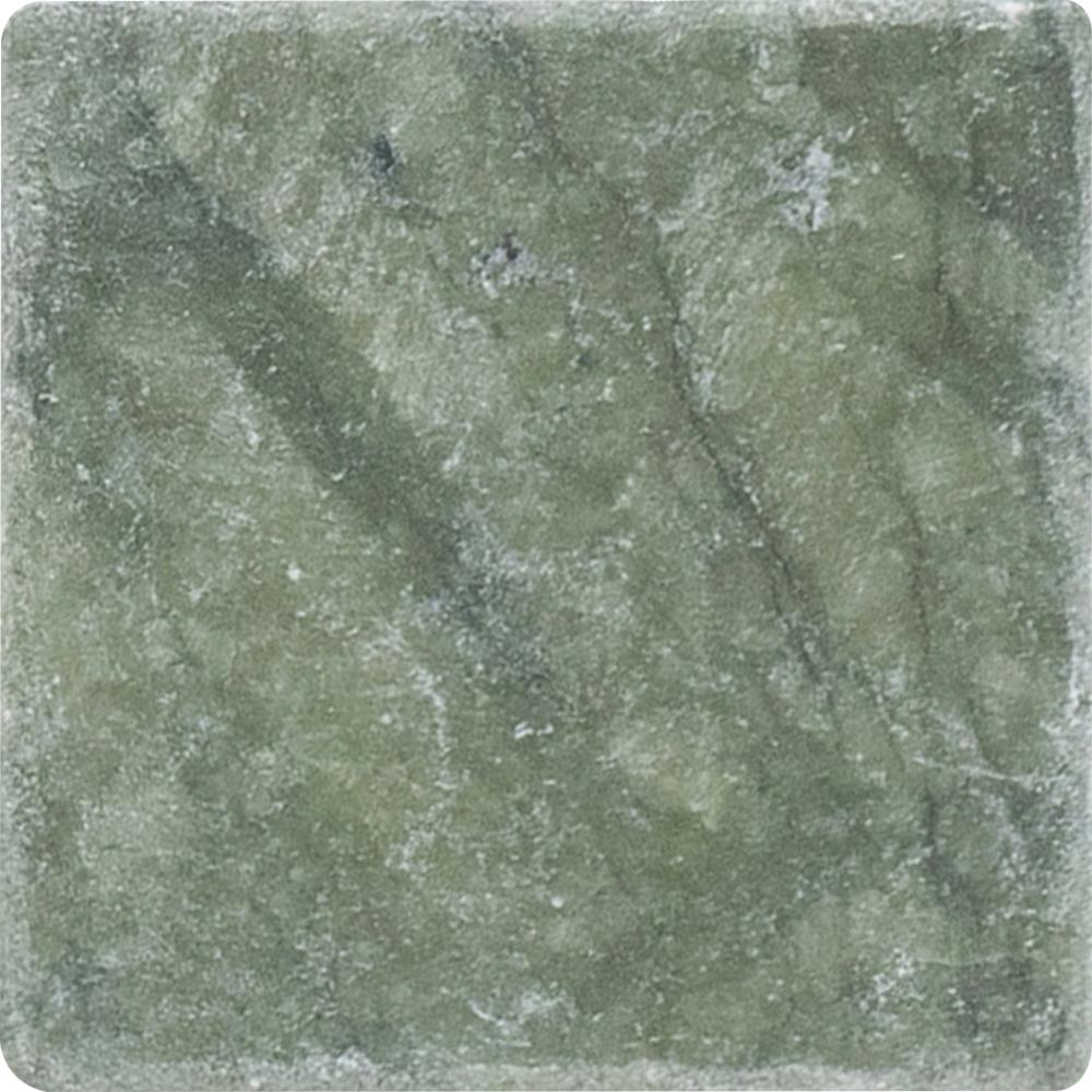 Verde Ming Tumbled 3'' x 3''  x 3/8'' Field Tile Field Tile 
