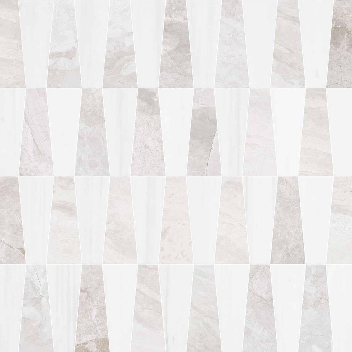 Glacier White Honed Amalfi 3/8&#39;&#39; Field Tile &amp; Vanillish Pearl Honed Amalfi 3/8&#39;&#39; Field Tile | Amalfi