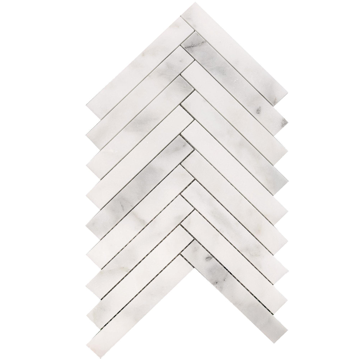 Calacatta Vida Herringbone 1&#39;&#39;x6&#39;&#39; Honed Mosaic