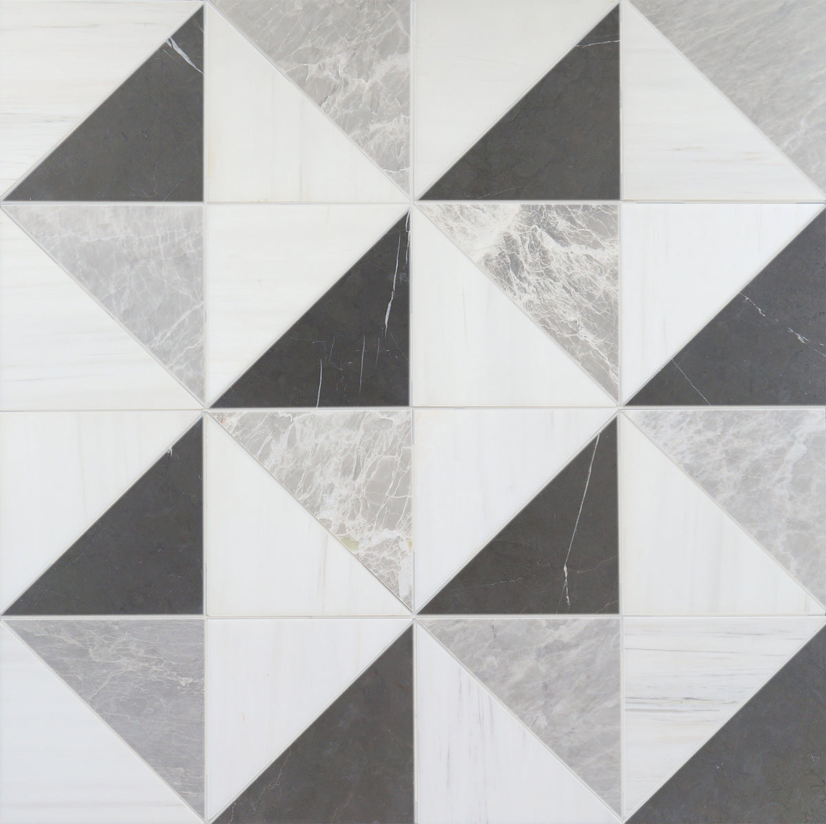 Mount Grey Plain Honed Diamond Triangle  x 3/8'' Field Tile Building Materials 