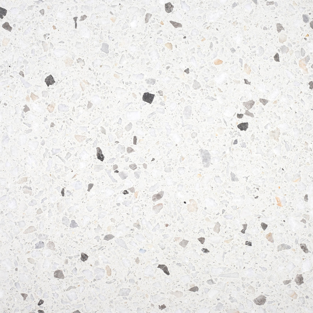 Biarritz White Honed 24'' x 24''  x 1/2'' Terrazzo Field Tile #44