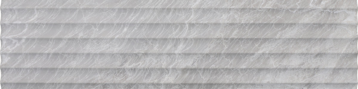 Nordic Grey Honed Flute-In 6'' x 24''  x 1/2'' Field Tile