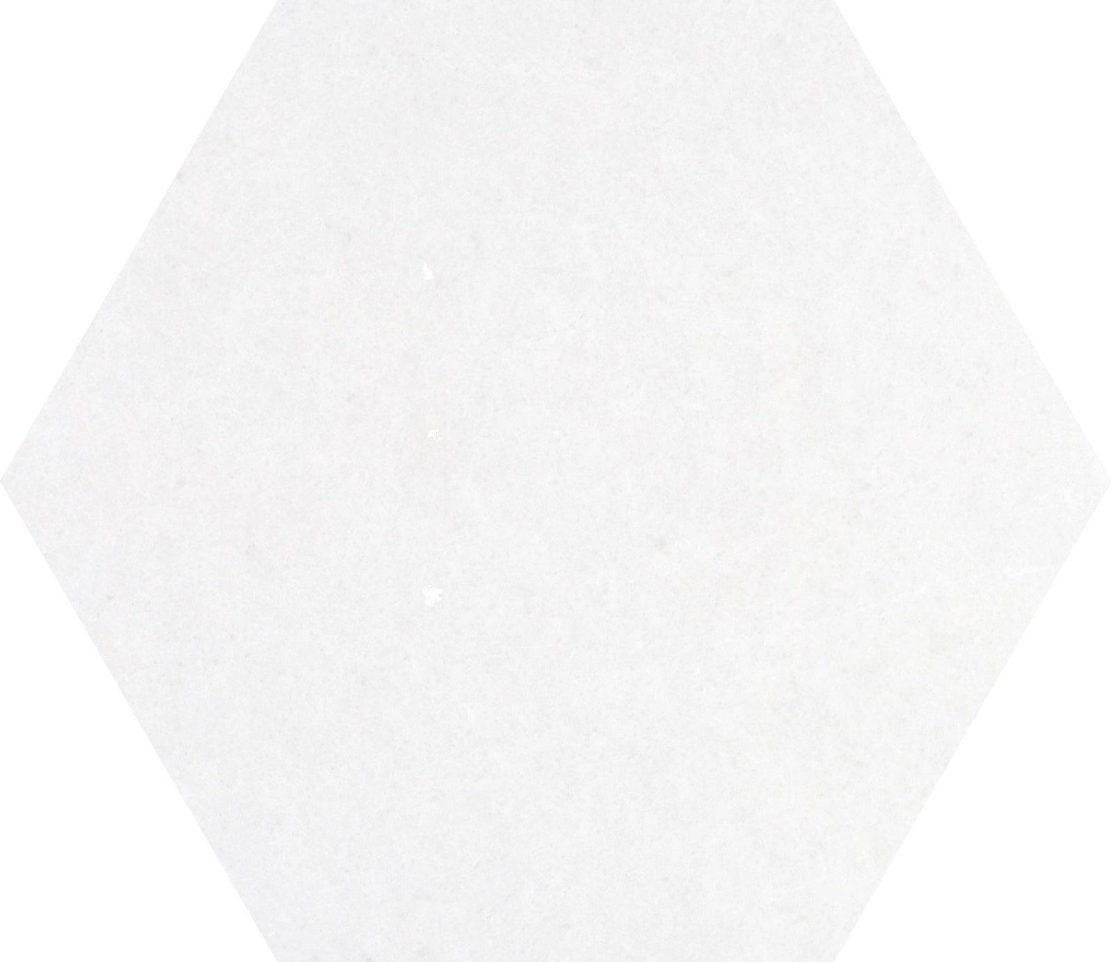 Snow White Honed Hexagon 10''  x 3/8'' Field Tile Building Materials 