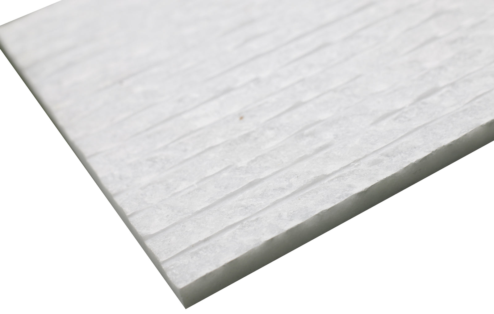 Snow White Rustic Chiseled Small 12'' x 24''  x 3/4'' Field Tile Field Tile 