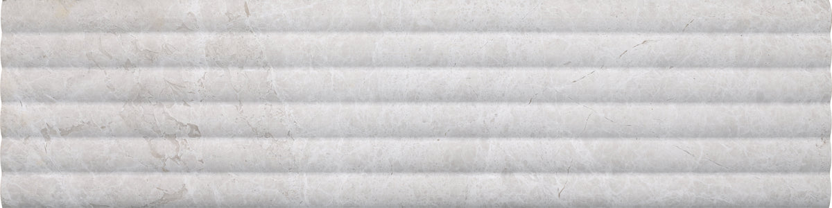 Vanillish Pearl Honed Flute-Out 6'' x 24''  x 1/2'' Field Tile Building Materials Vanillish Pearl  Flute-Out 6'' x 24'' Marble Field Tile