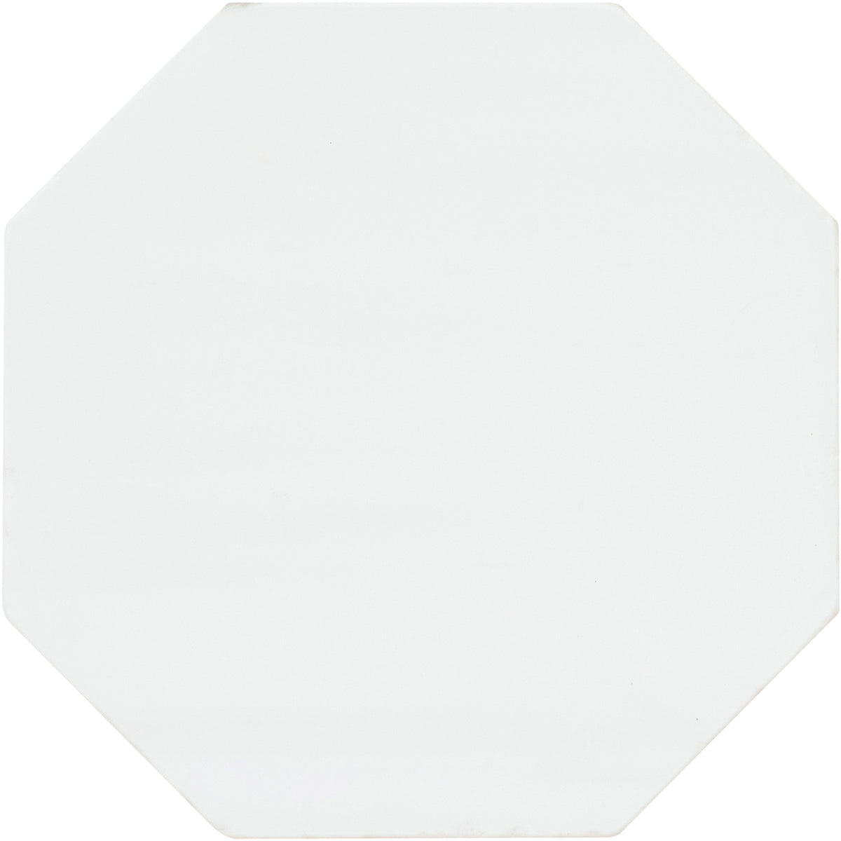 Glacier White Tumbled Octagon 8''  x 3/8'' Field Tile