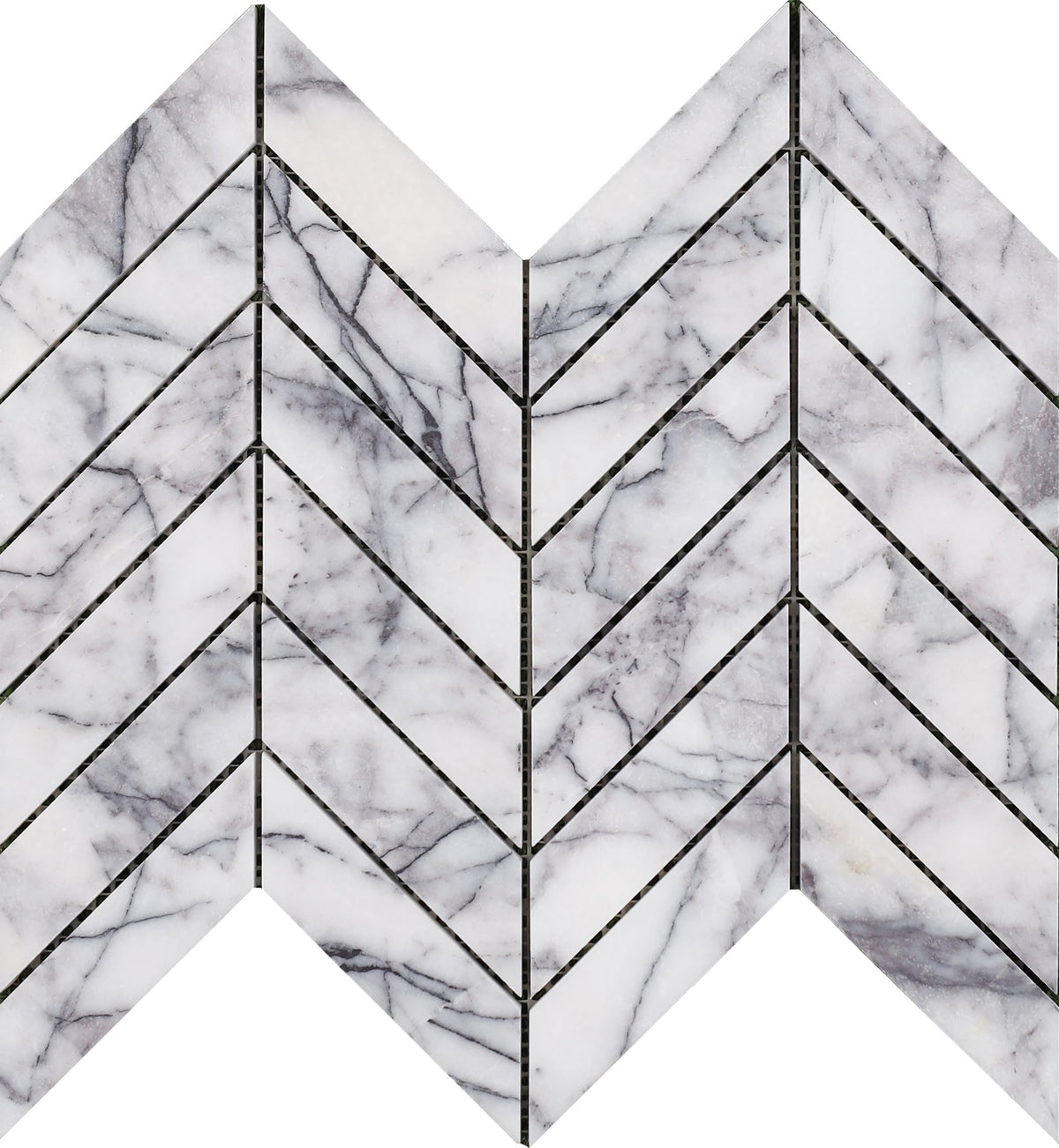 Violeta Chevron 1''x4'' Honed Mosaic