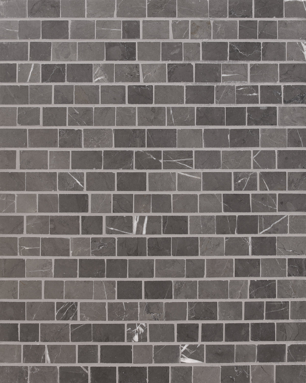 Mount Grey Plain Broken Joint Mini Honed Mosaic