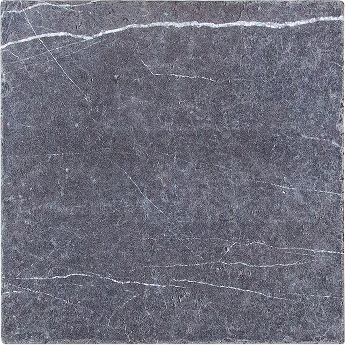 Black Silk Tumbled 12'' x 12''  x 3/8'' Field Tile