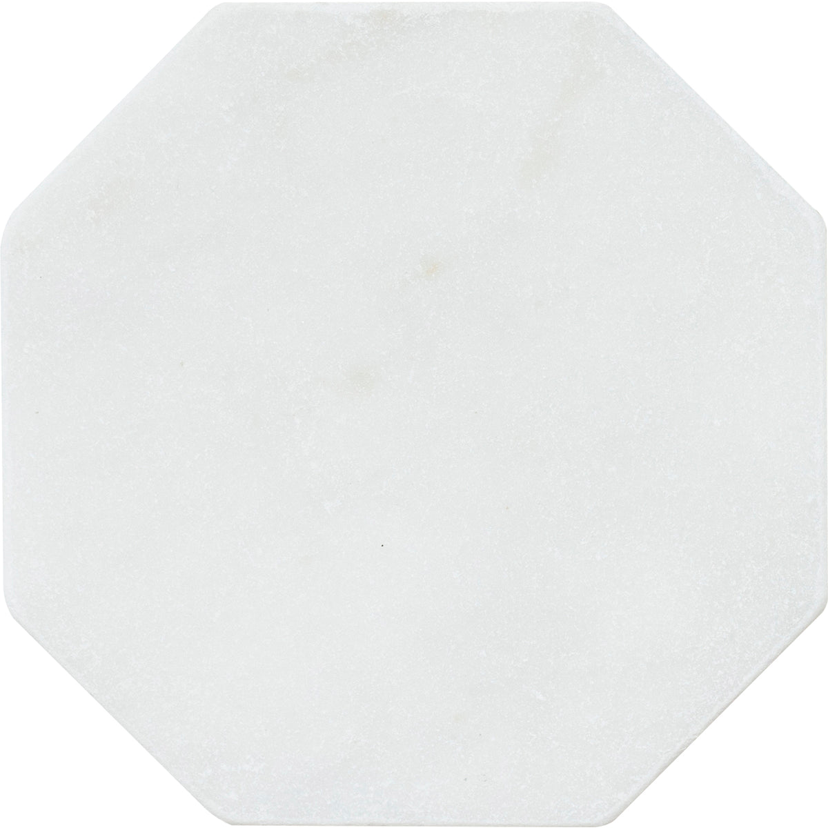 Afyon White Tumbled Octagon 8''  x 3/8'' Field Tile