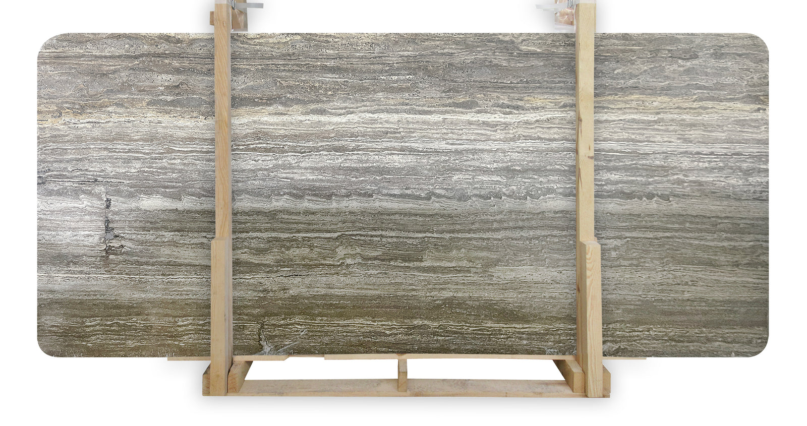 Silver Brown VC Polished 3CM Slab # TG1566 Building Materials 