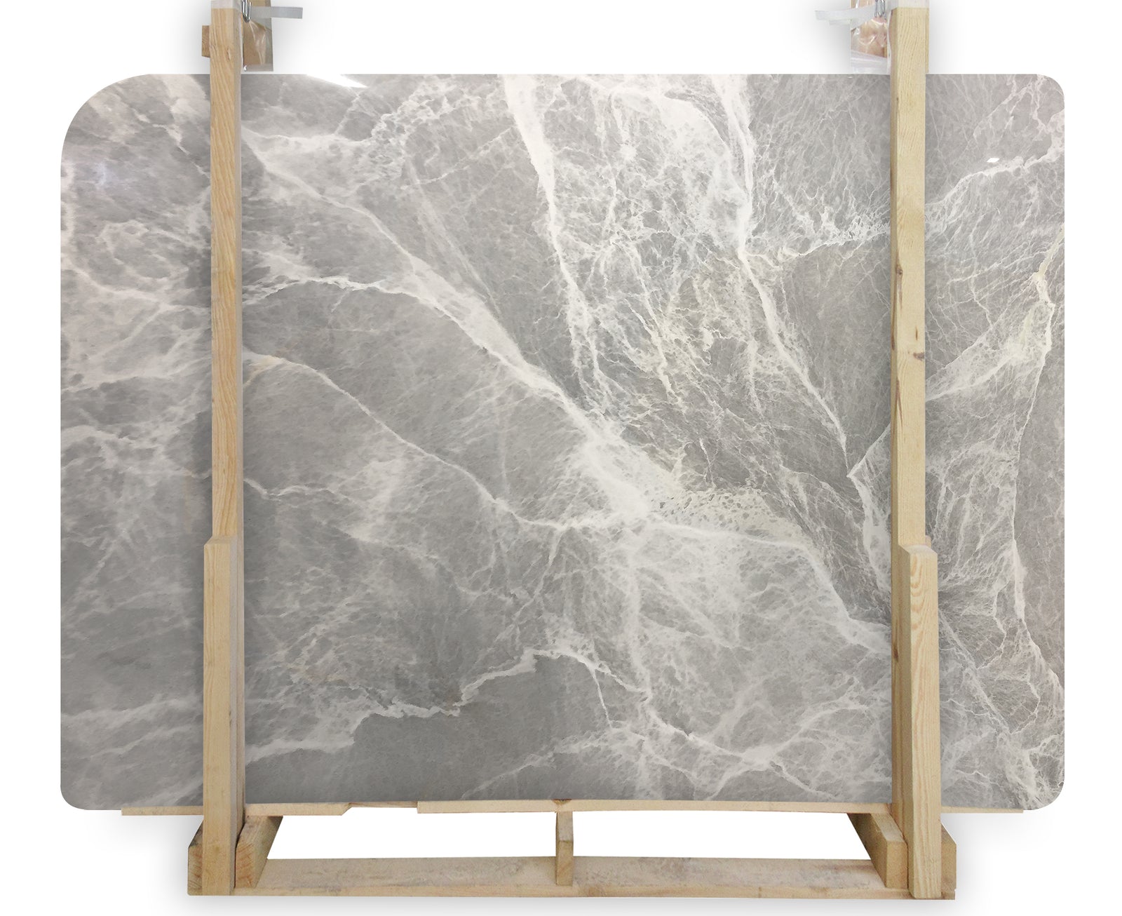 Nordic Grey Polished  x 3CM Slab # N1193 Building Materials 