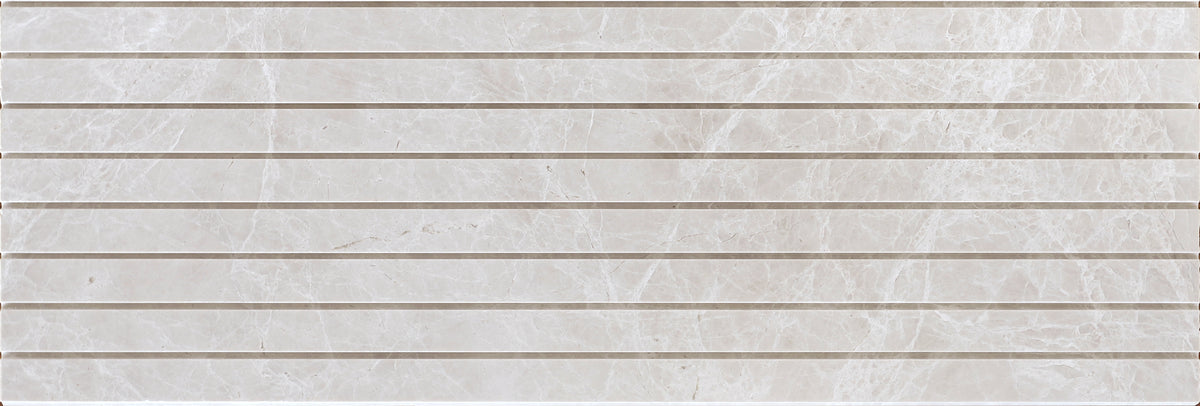 Vanillish Pearl Honed Groove 6'' x 24''  x 1/2'' Field Tile