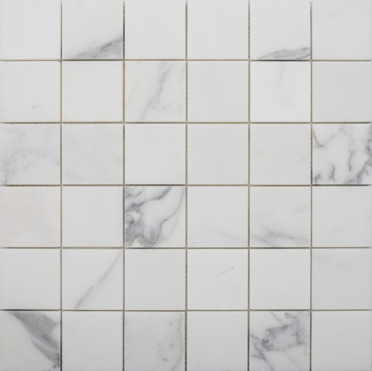 Statuario Extra 2''x2'' Honed Mosaic