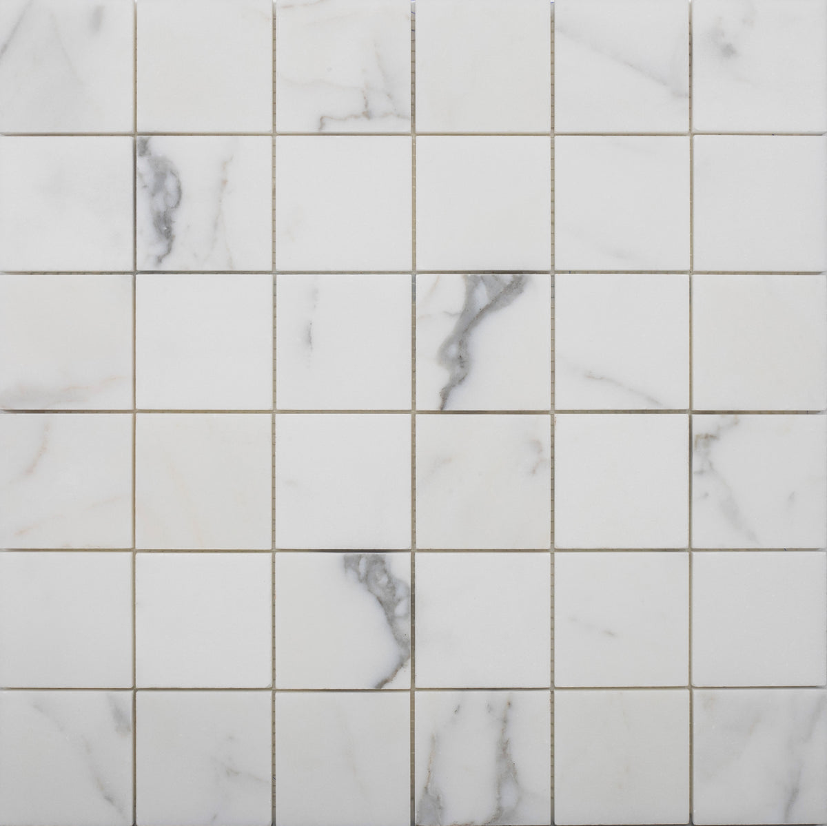 Statuario Extra 2''x2'' Honed Mosaic