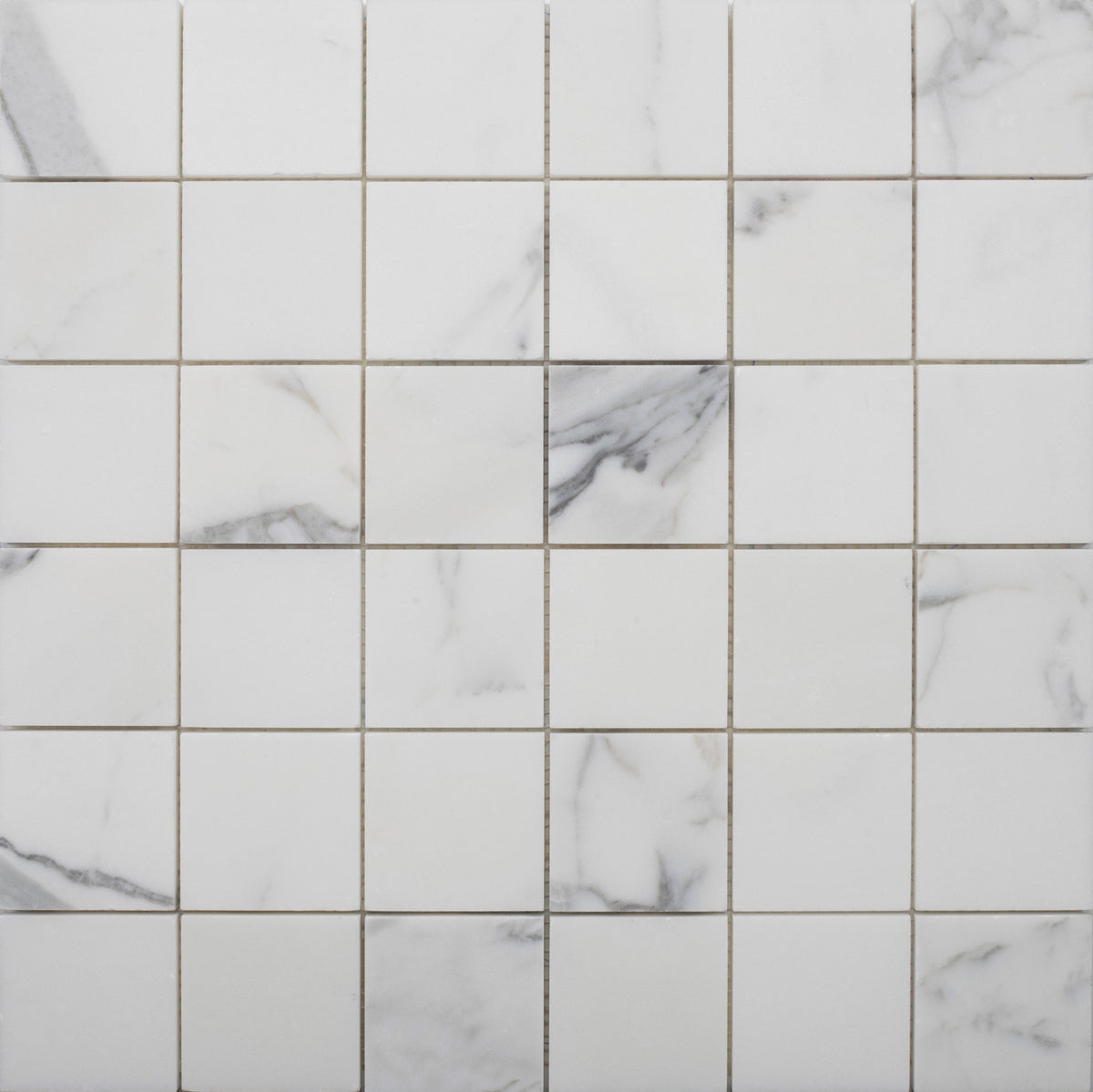 Statuario Extra 2''x2'' Honed Mosaic