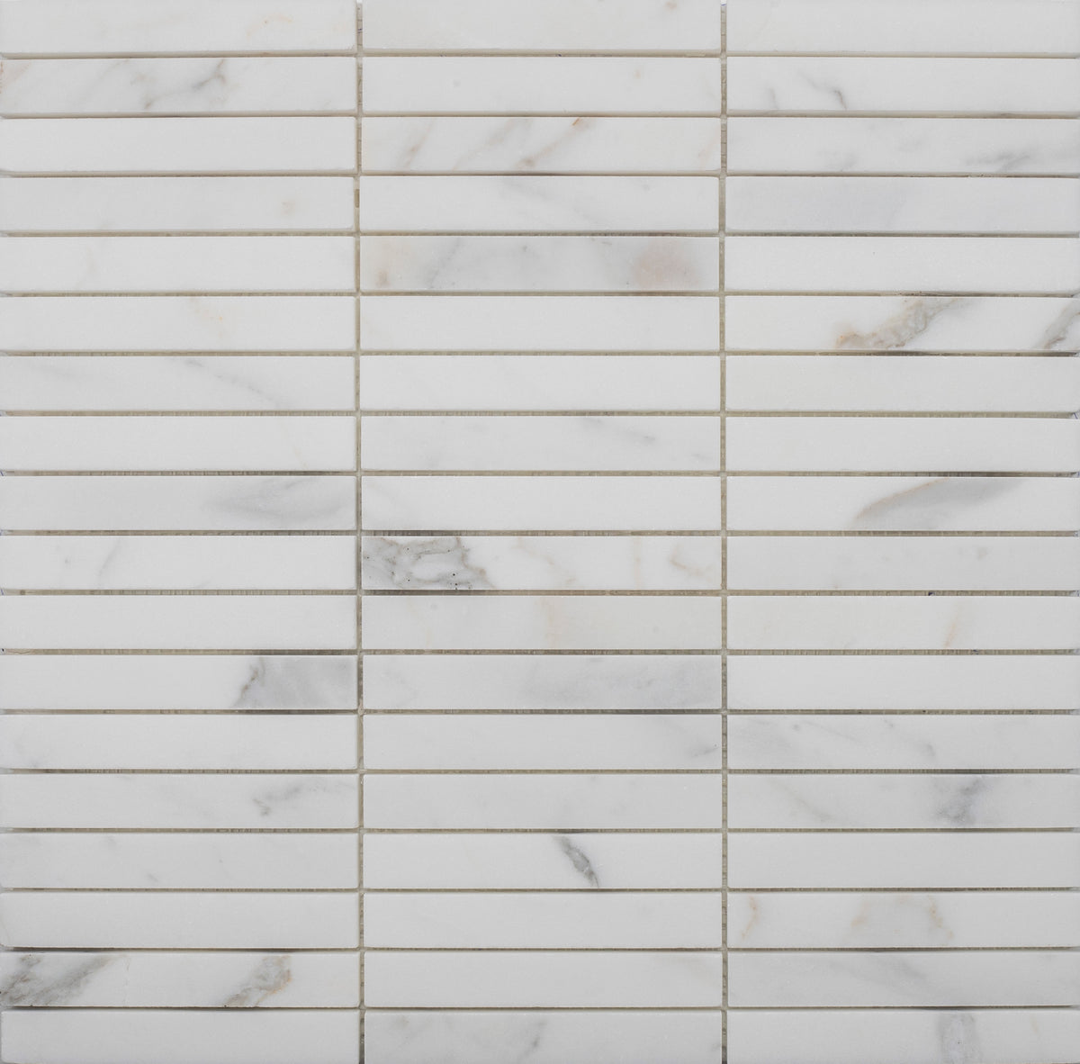 Statuario Extra Velvet 5/8''x4'' Honed Mosaic Building Materials 