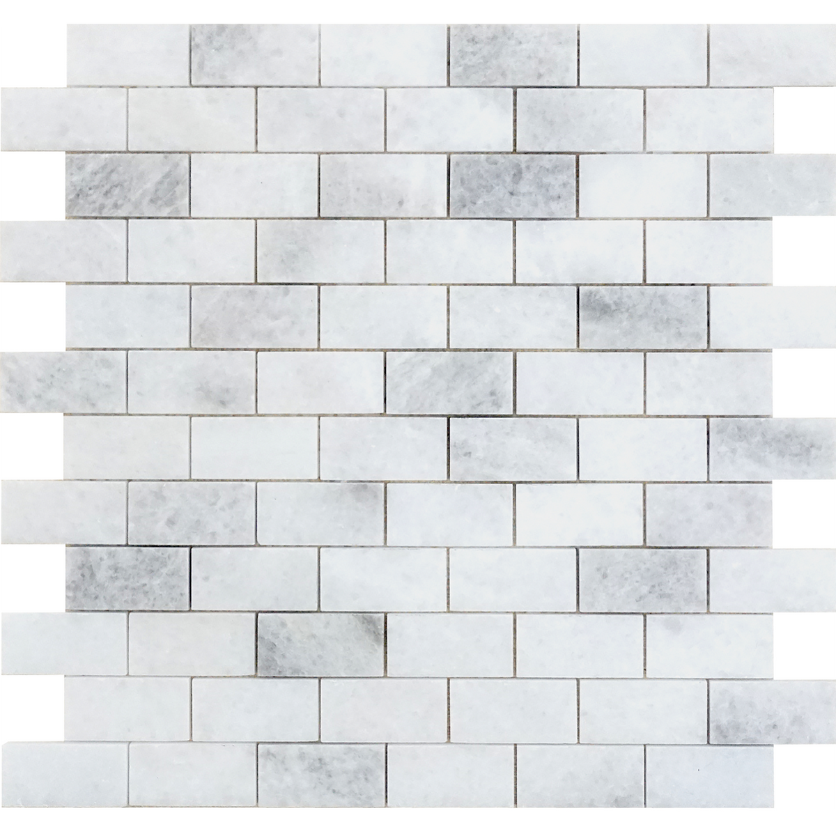 Biarritz White 1''x2'' Polished Mosaic