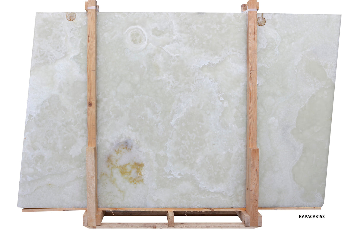 White Onyx Polished  x 2CM Slab # CA3153