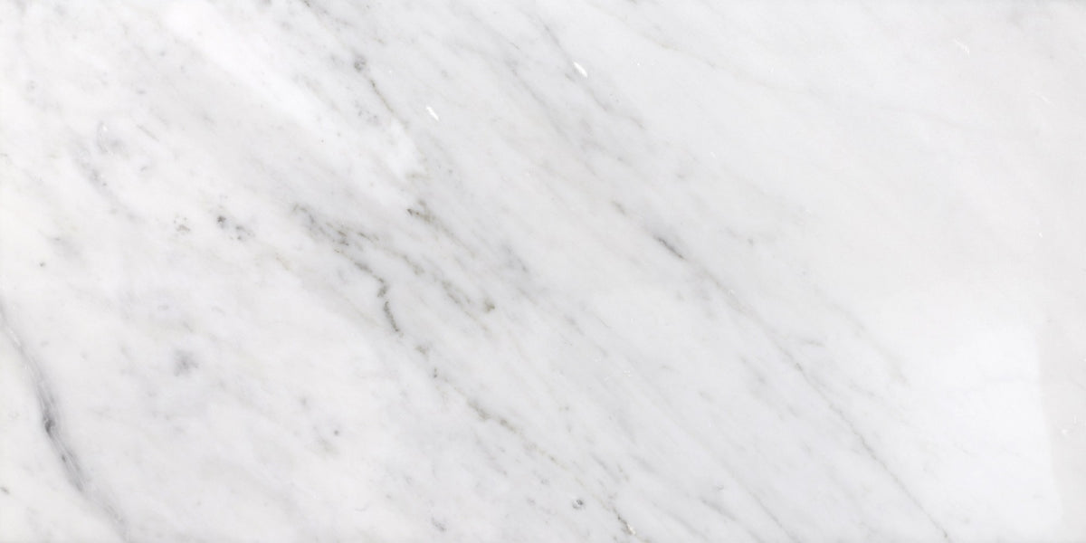 Bianco Carrara Honed 12'' x 24''  x 3/8'' Field Tile Building Materials 