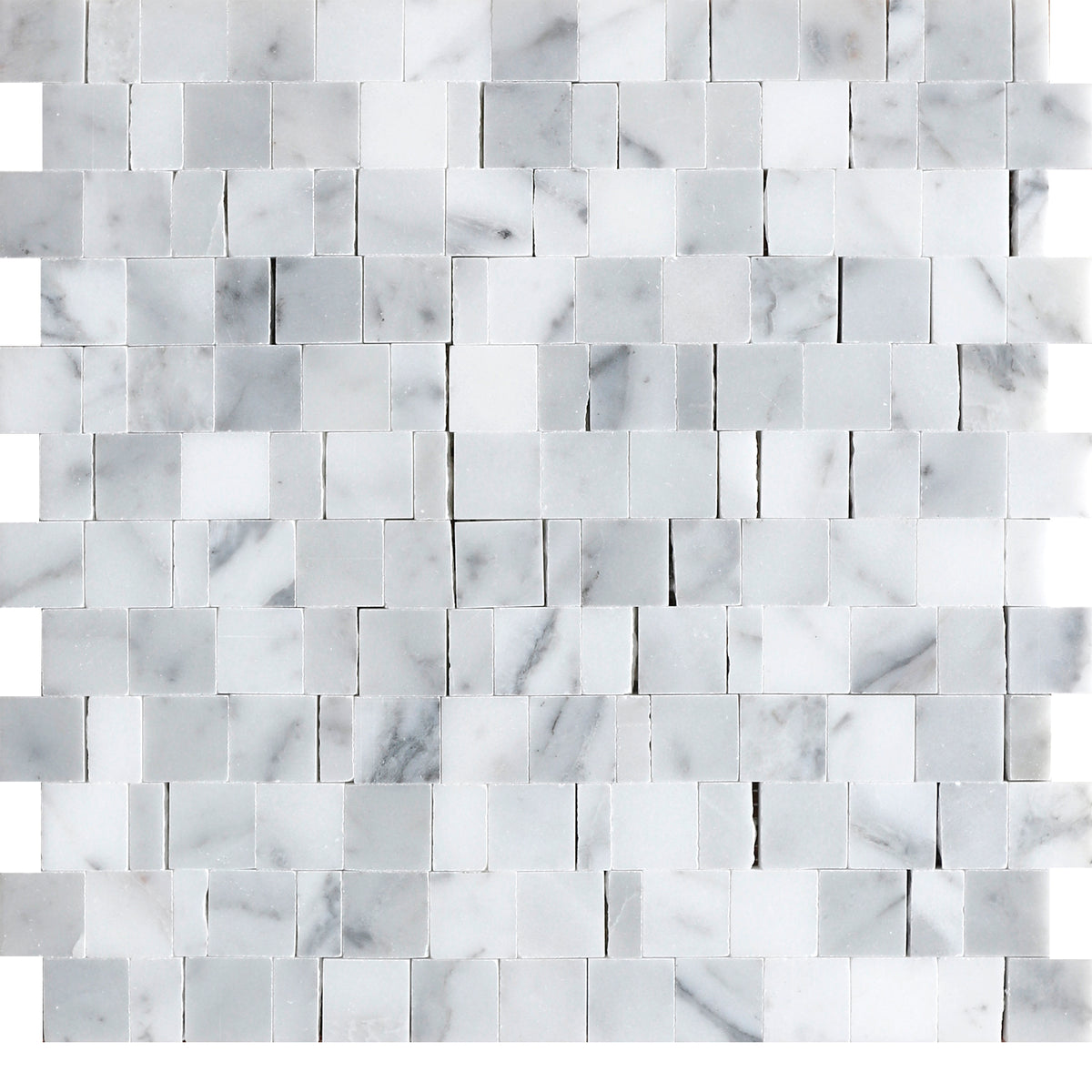 Statuario Broken Joint 004 Honed Mosaic Building Materials 